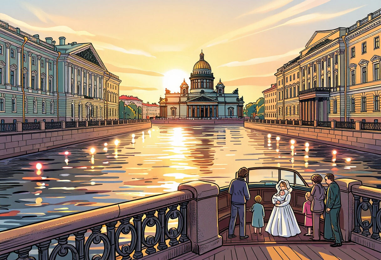 Крестины на теплоходе в Санкт-Петербурге