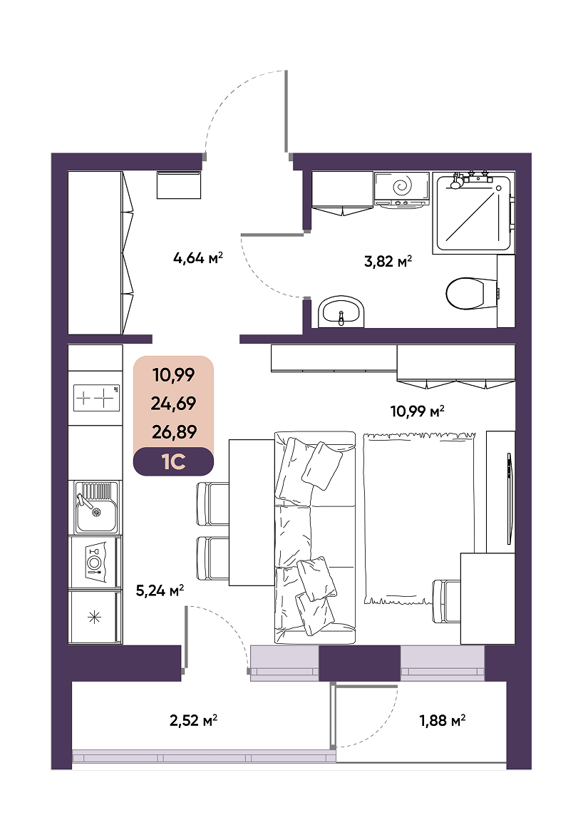 ЖК ПараПарк комфорт-класса, купить студию