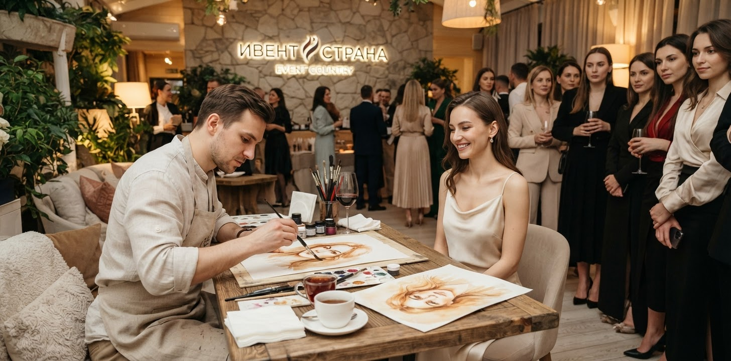 Портреты напитками