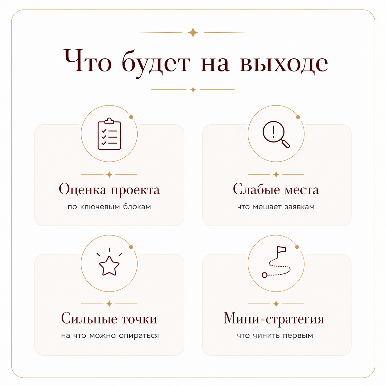 Что будет на выходе