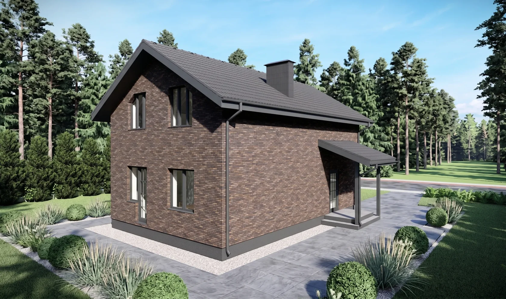 Индивидуальный двухэтажный дом 127 м²: изображение 2