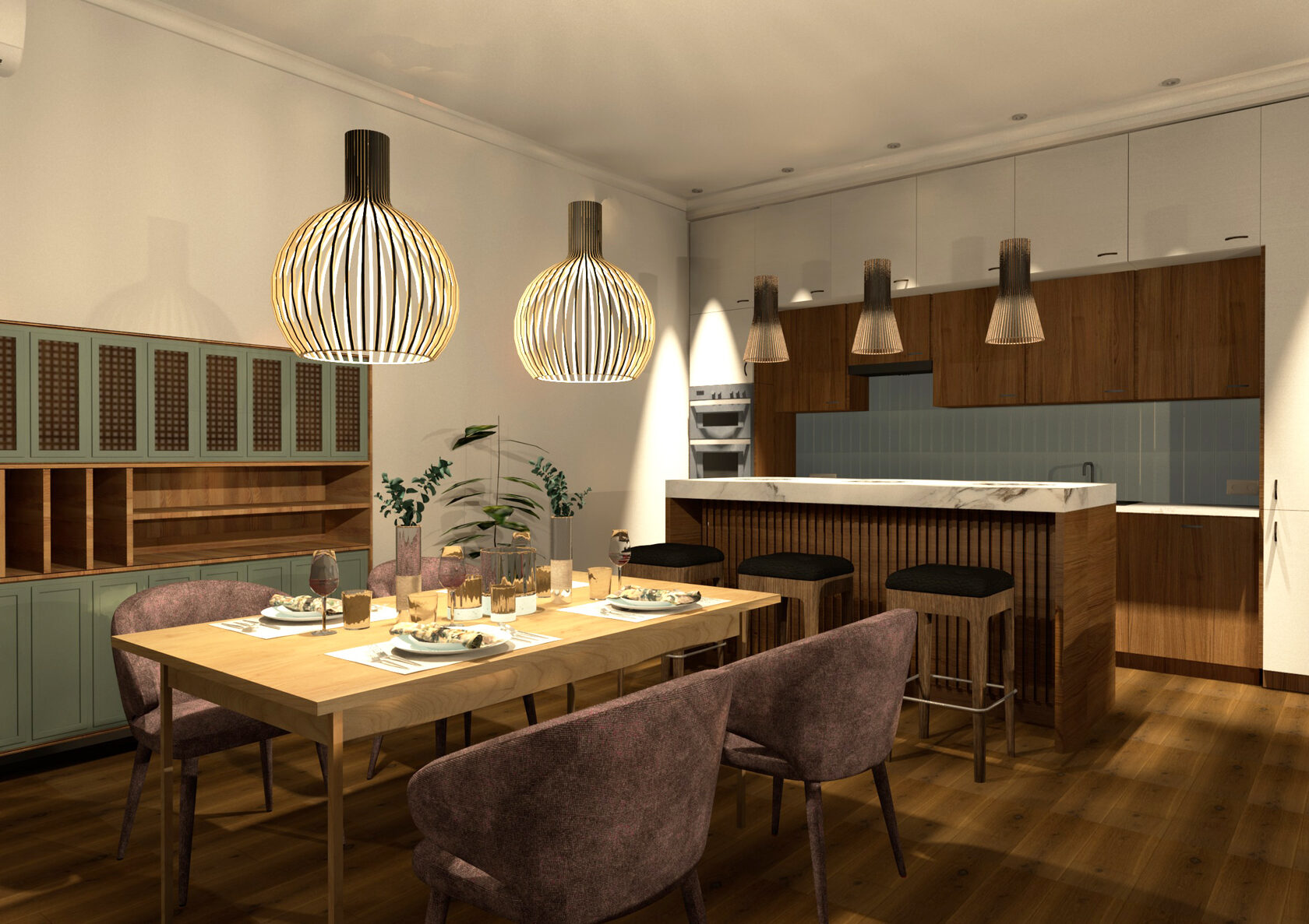 визуализация столовой