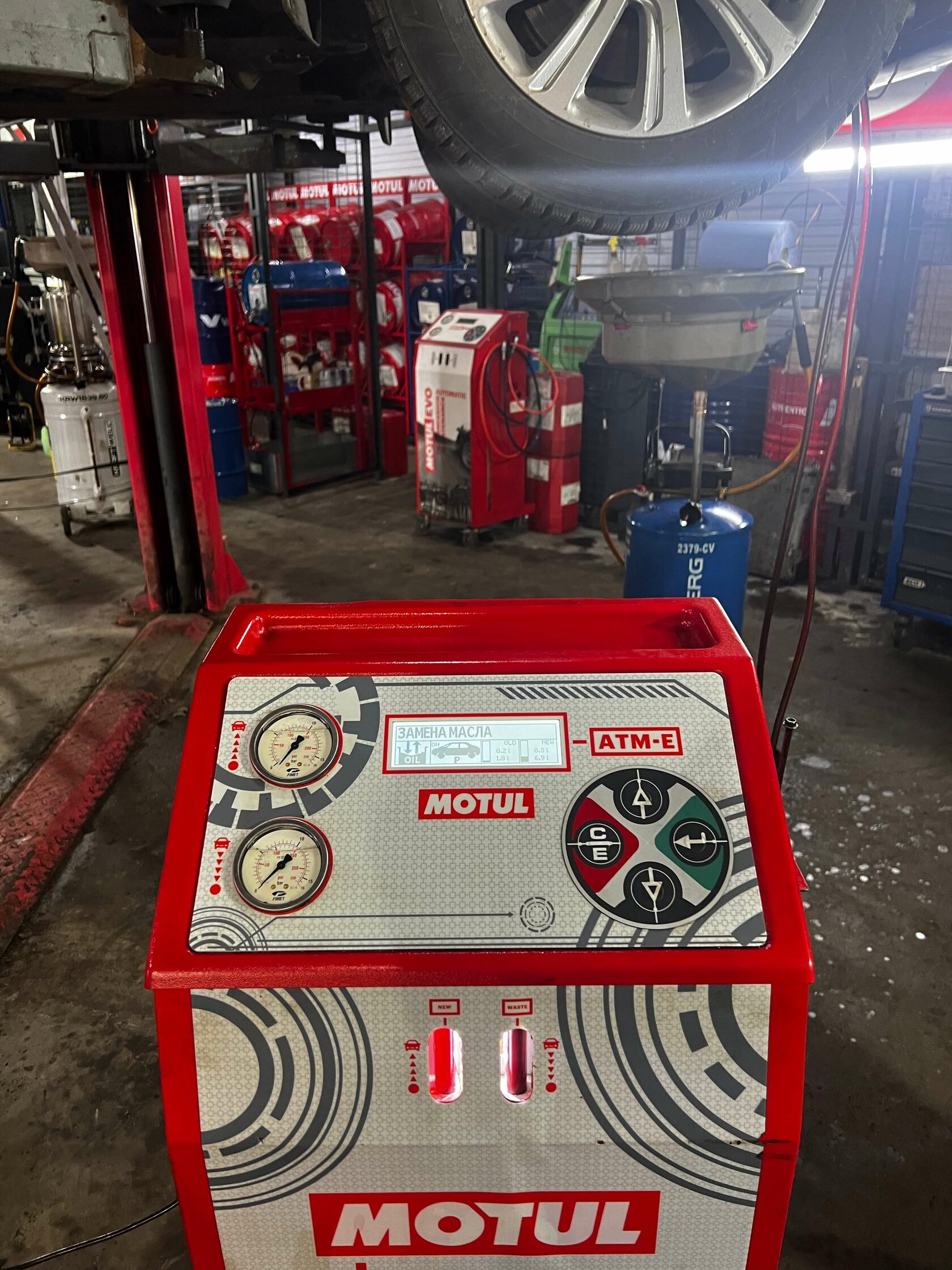 Процесс аппаратного замещения масла в АКПП