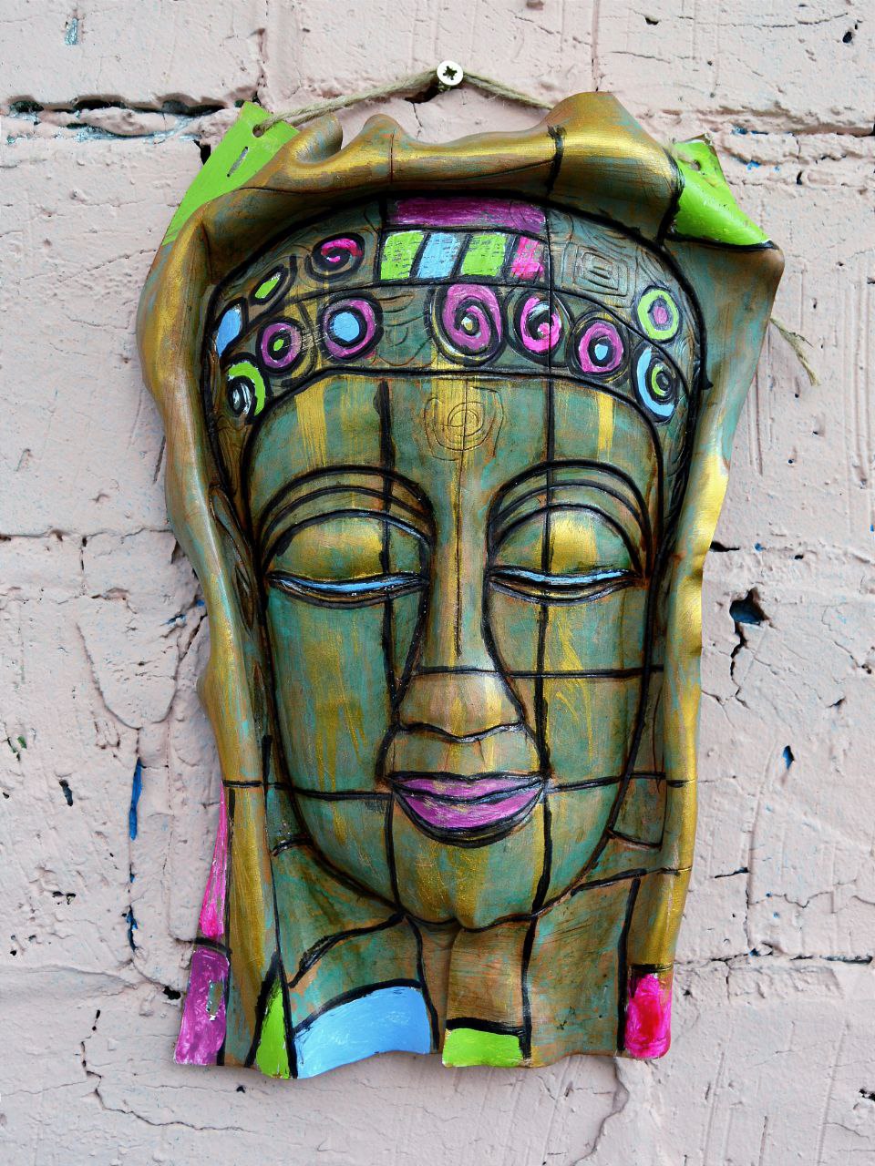 Маска из фактурной кожи настенная А.МузылевЪ &quot;Осколки Сатори&quot;