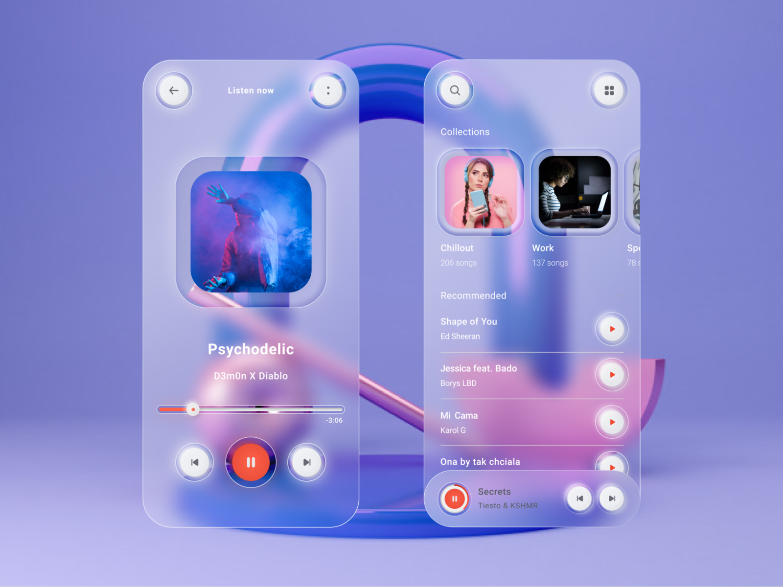 Ui тренды. Мобильный Интерфейс. UI UX дизайн. Эффект стекла в веб дизайне. Плеер UI.