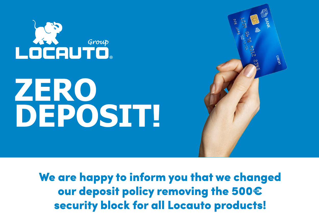 Rent a car with zero security deposit