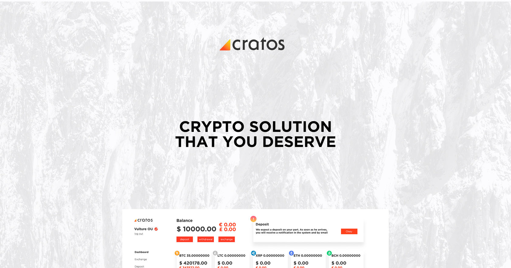 Cratos Crypto Exchange Service