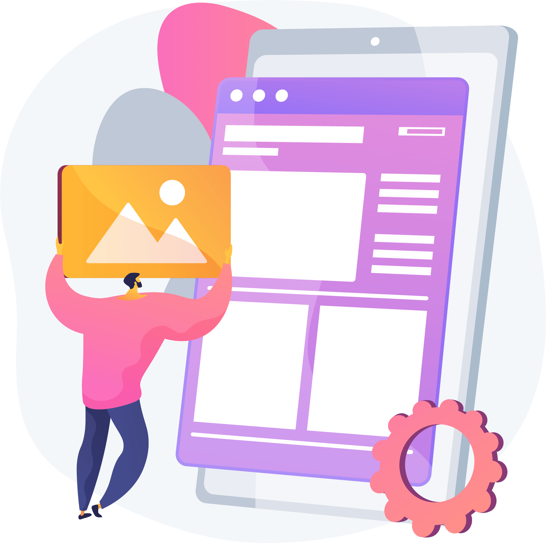 Website story. Website story