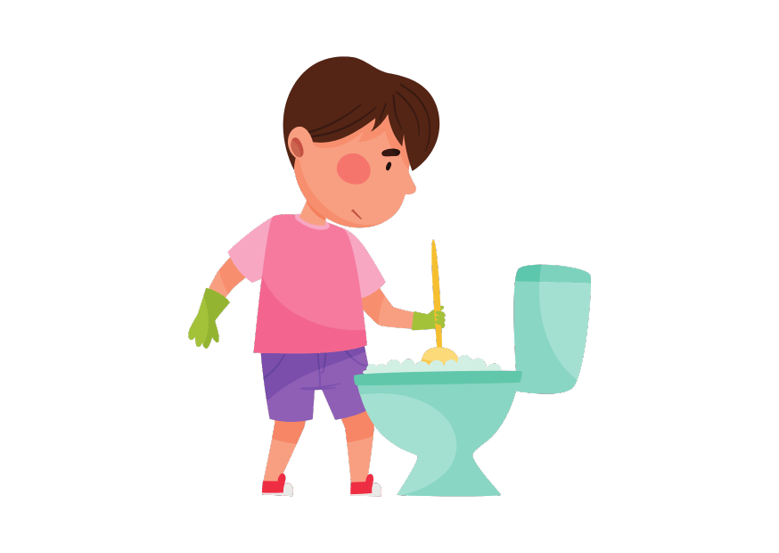 Clean the toilet — мыть туалет