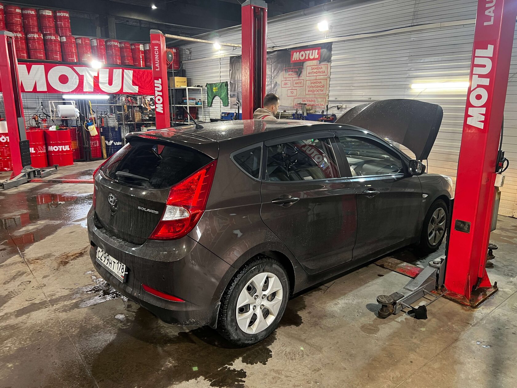 Проверка антифриза Hyundai Solaris