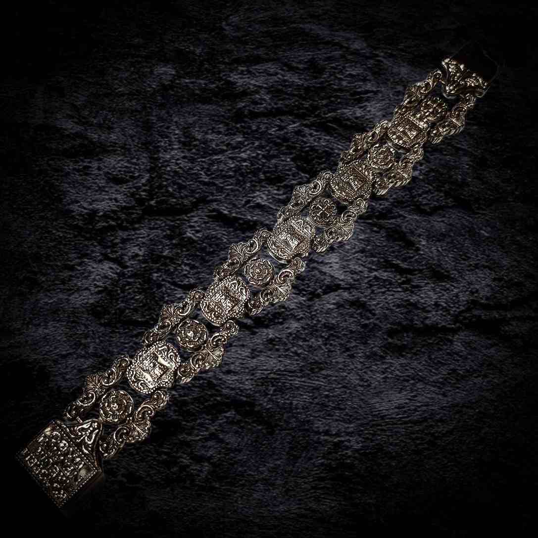 мужской браслет из серебра, браслет для мужчины, серебряный браслет.