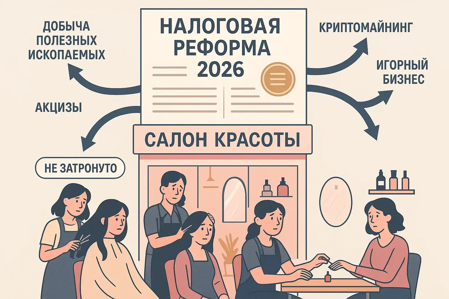 Налоговая реформа 2026 и влияние новых правил на салоны красоты