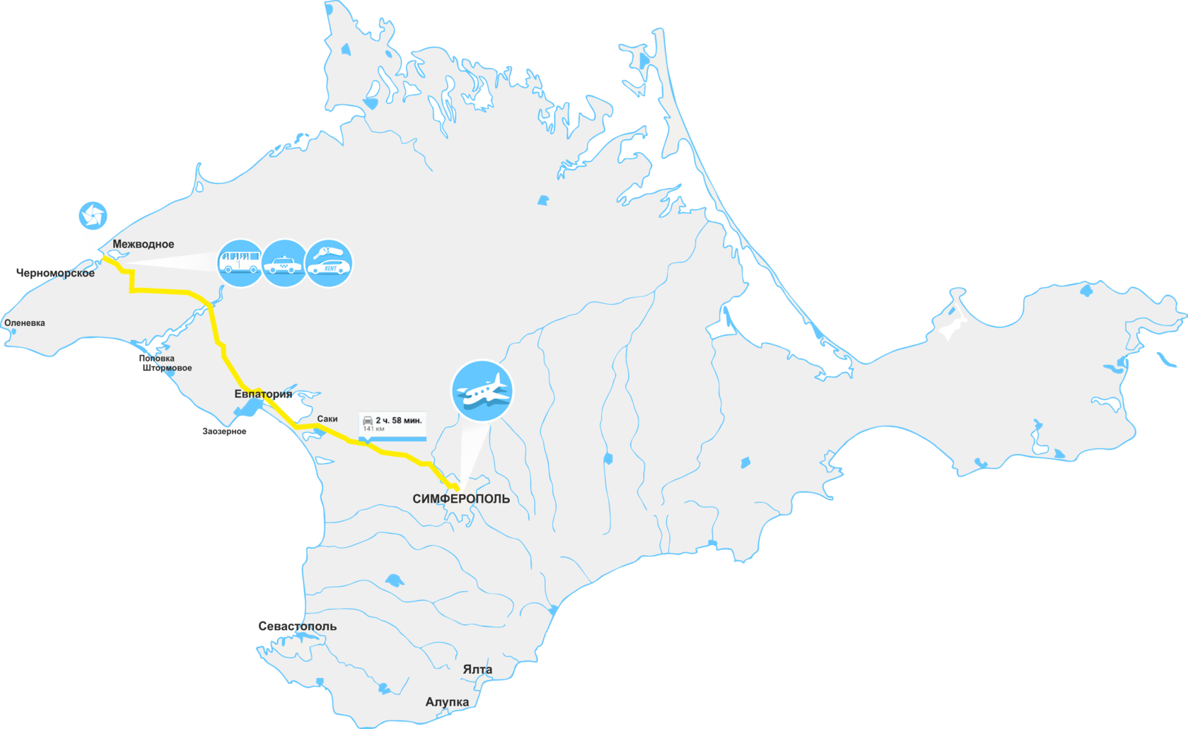 Погода черноморское крым карта. Евпатория Оленевка автобус. Черноморское Оленевка автобус. Расстояние Евпатория Оленевка Крым. Аэропорт Симферополь Межводное автобус.