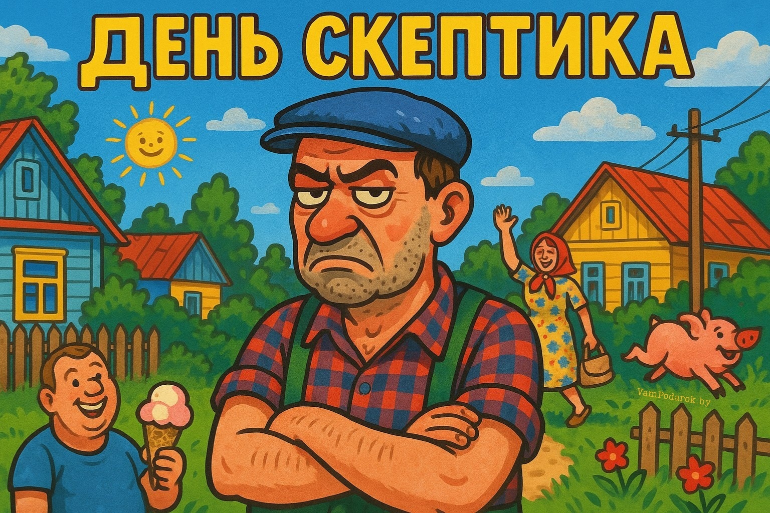 Международный день скептиков - открытка