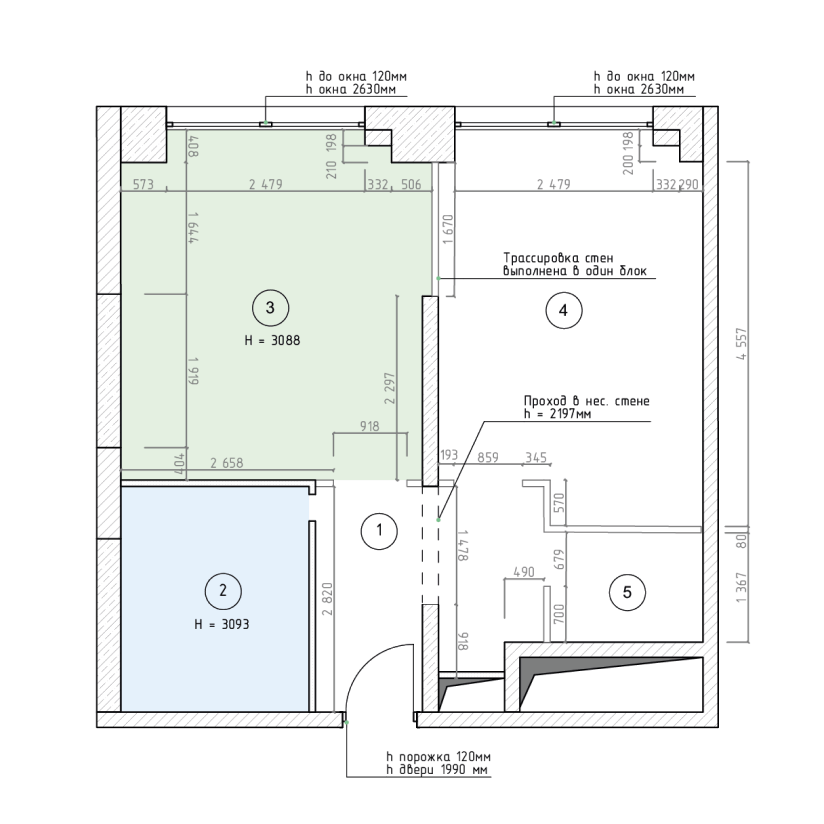 Обмерный план
