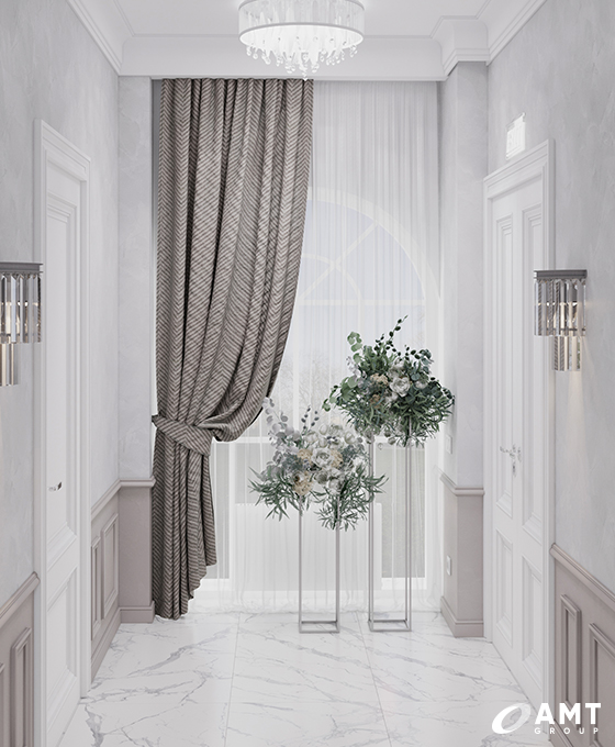 Коридор дома торжеств Prince Palace