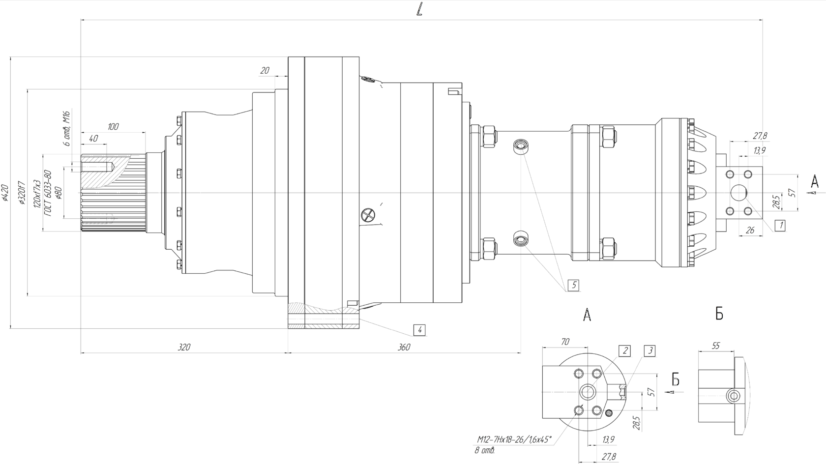 Габаритные и присоединительные размеры