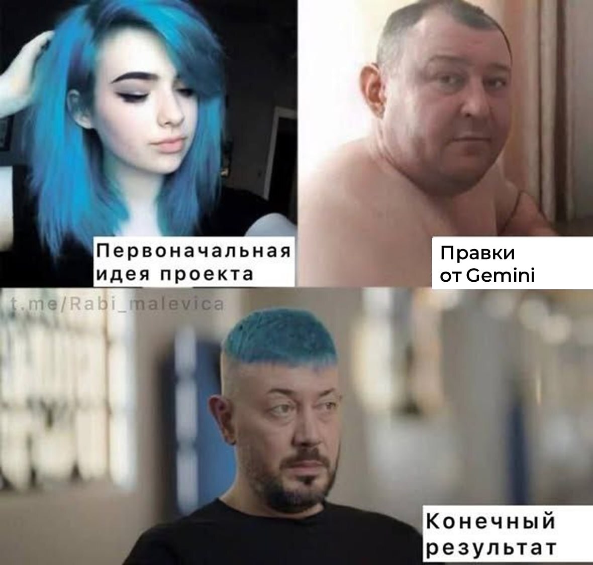 первоначальная идея проекта → правки от Gemini → конечный результат