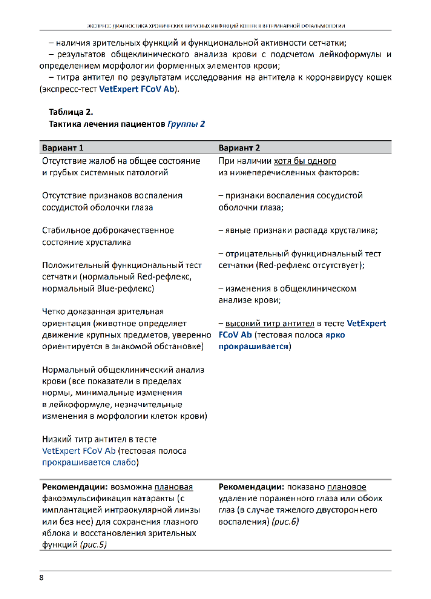 Экспресс-диагностика хронических вирусных инфекций кошек в ветеринарной ...