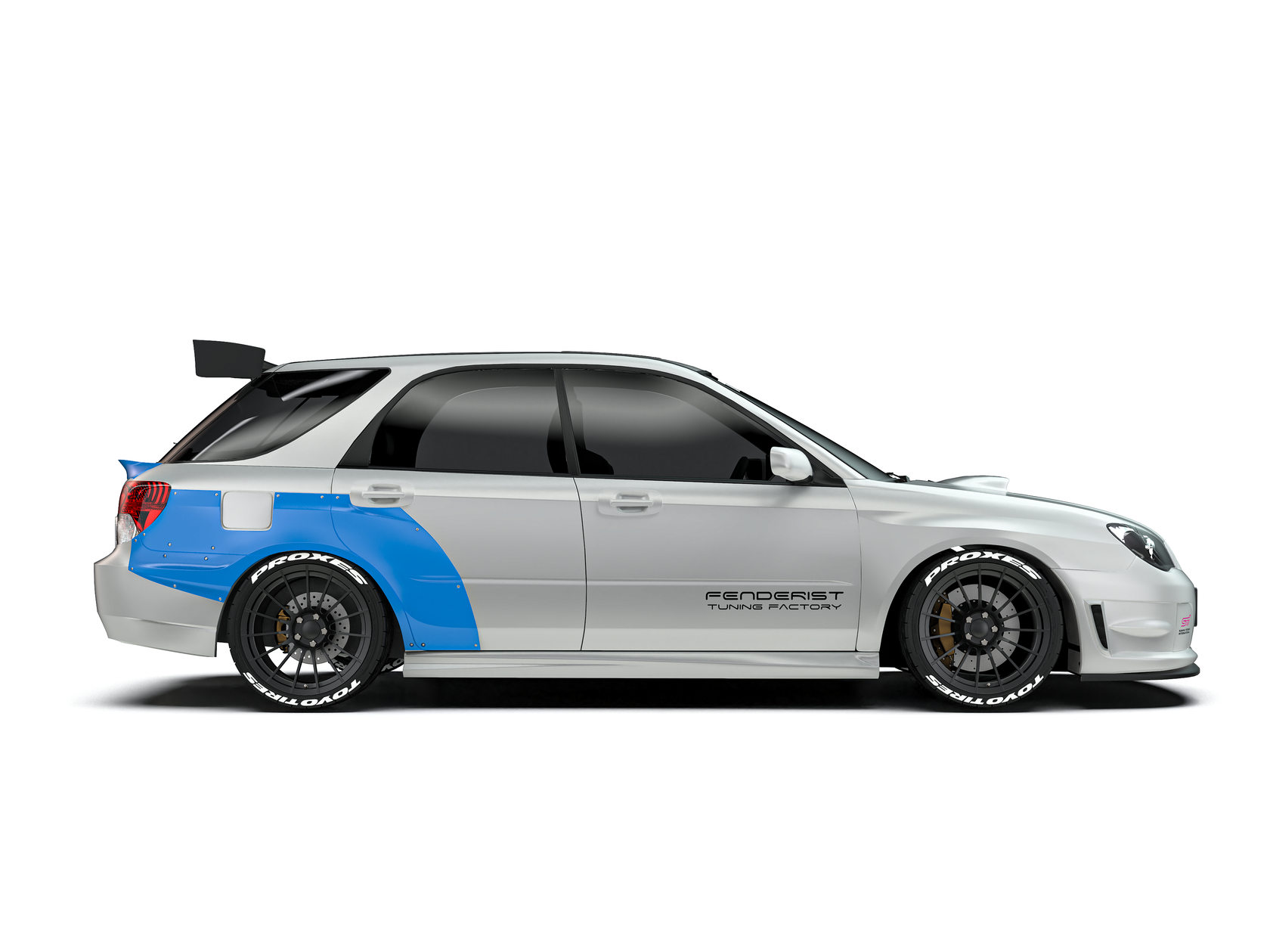 FENDERIST SPEC S Rear Fender Flares Set for STI front / WIDE BODY KIT ...