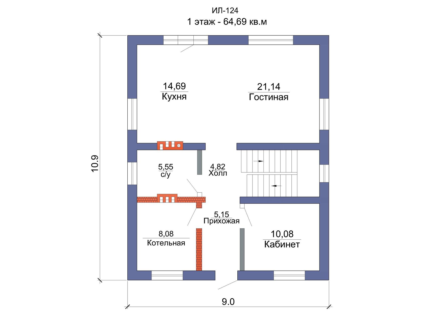 Проект дома s 164