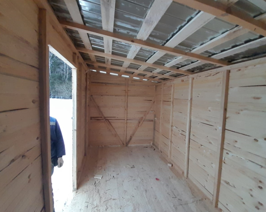 Бытовка с дровником / Сарай, Хозблок, Вагончик / 6х2