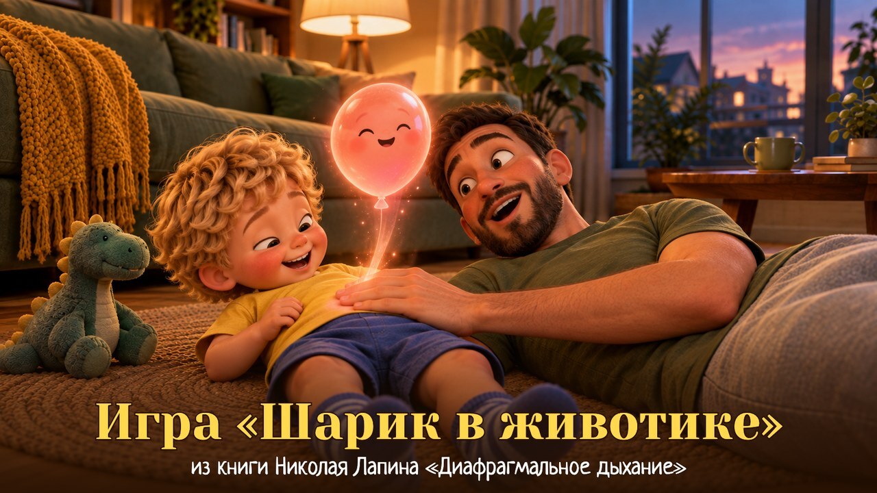 Дыхательная практика «Шарик в животике» — диафрагмальное дыхание для ребёнка