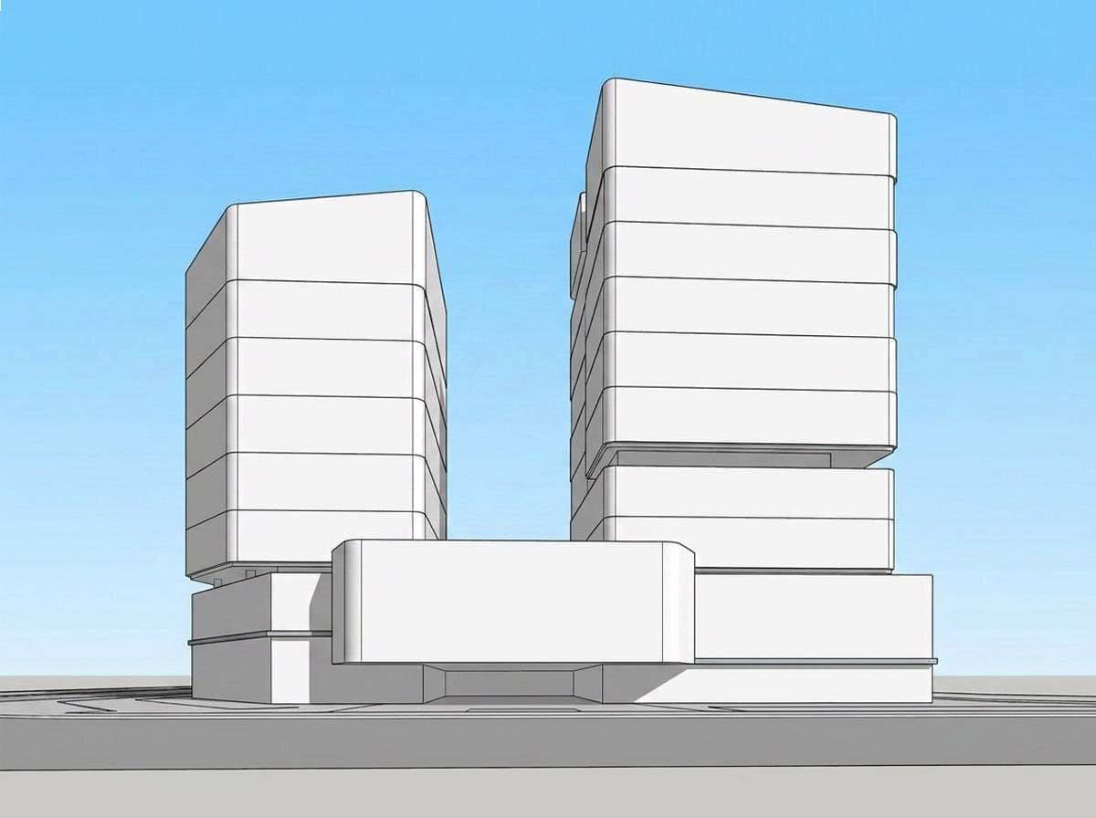 Массинг проекта в SketchUp