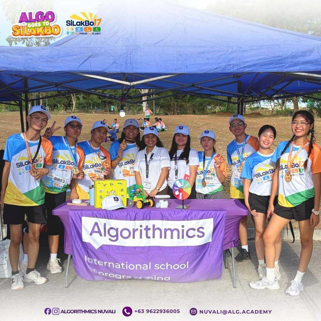 Algorithmics Nuvali tech booth at the Silakbo Fun Run