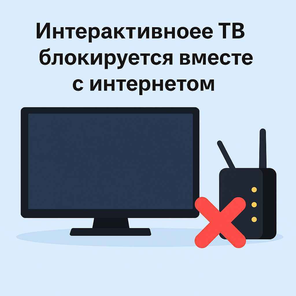 Блокировка интернета и интерактивного телевидения