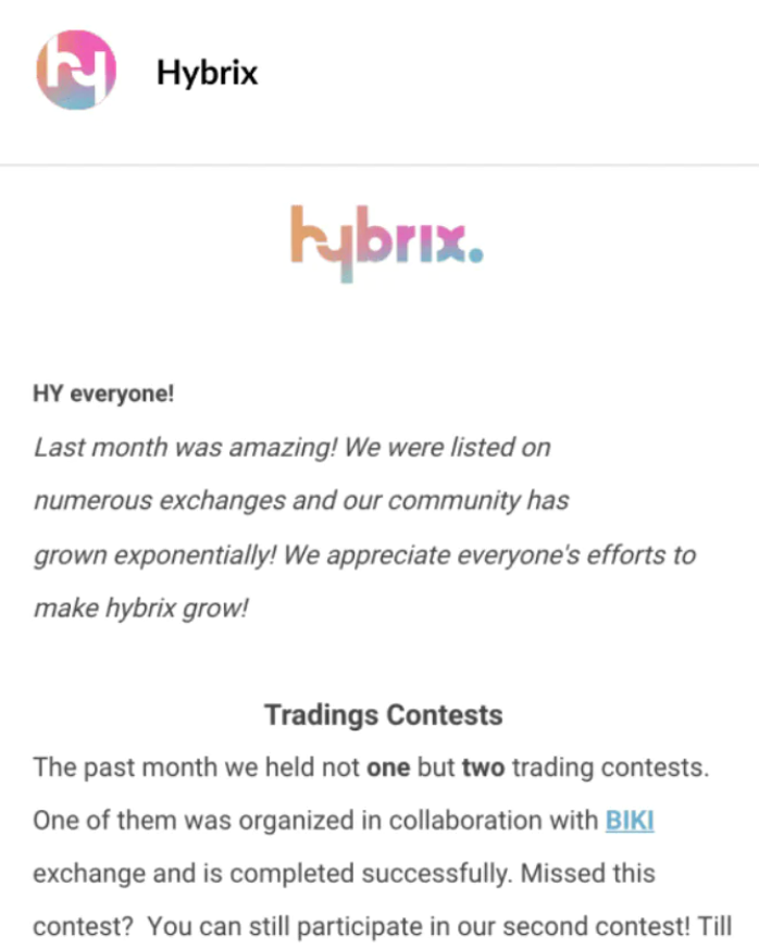 Hybrix email