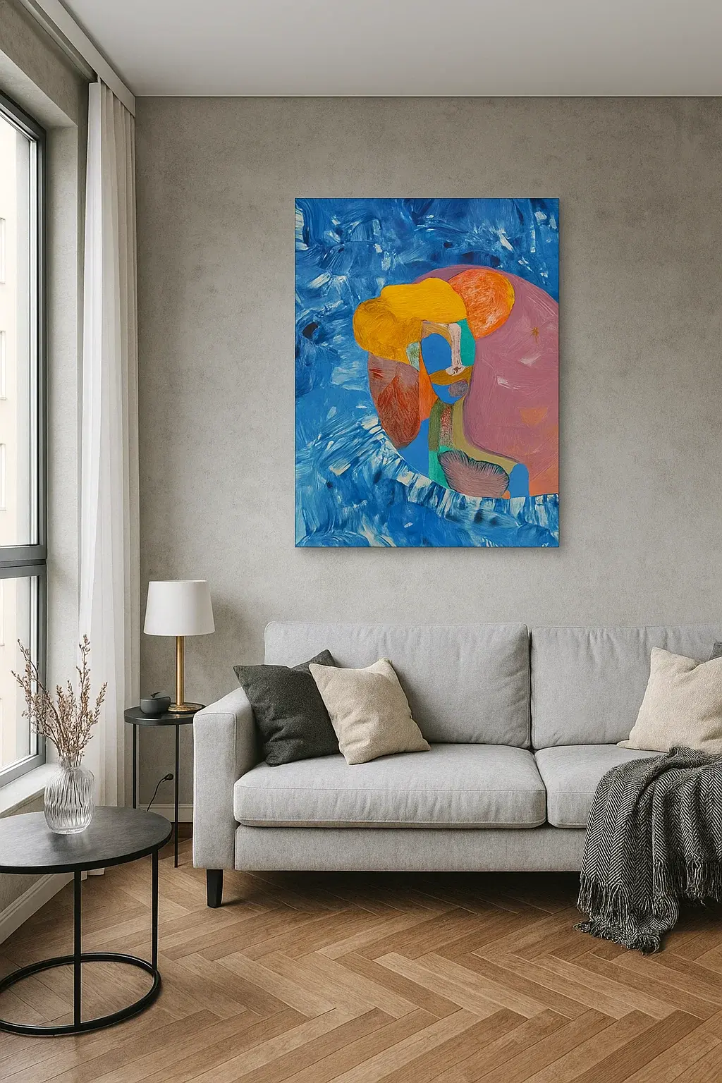 Картина в современном интерьере фото