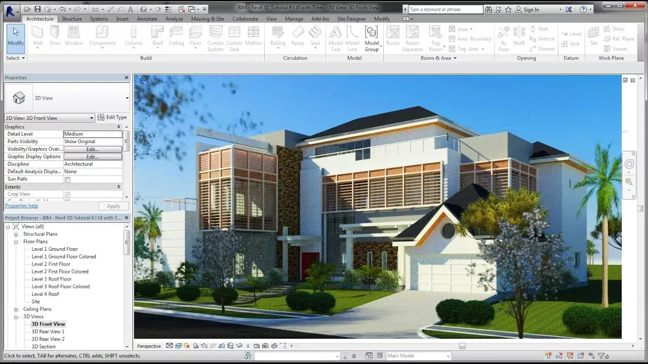 Архитектурное бюро «Тессеракт» — Revit моделирование