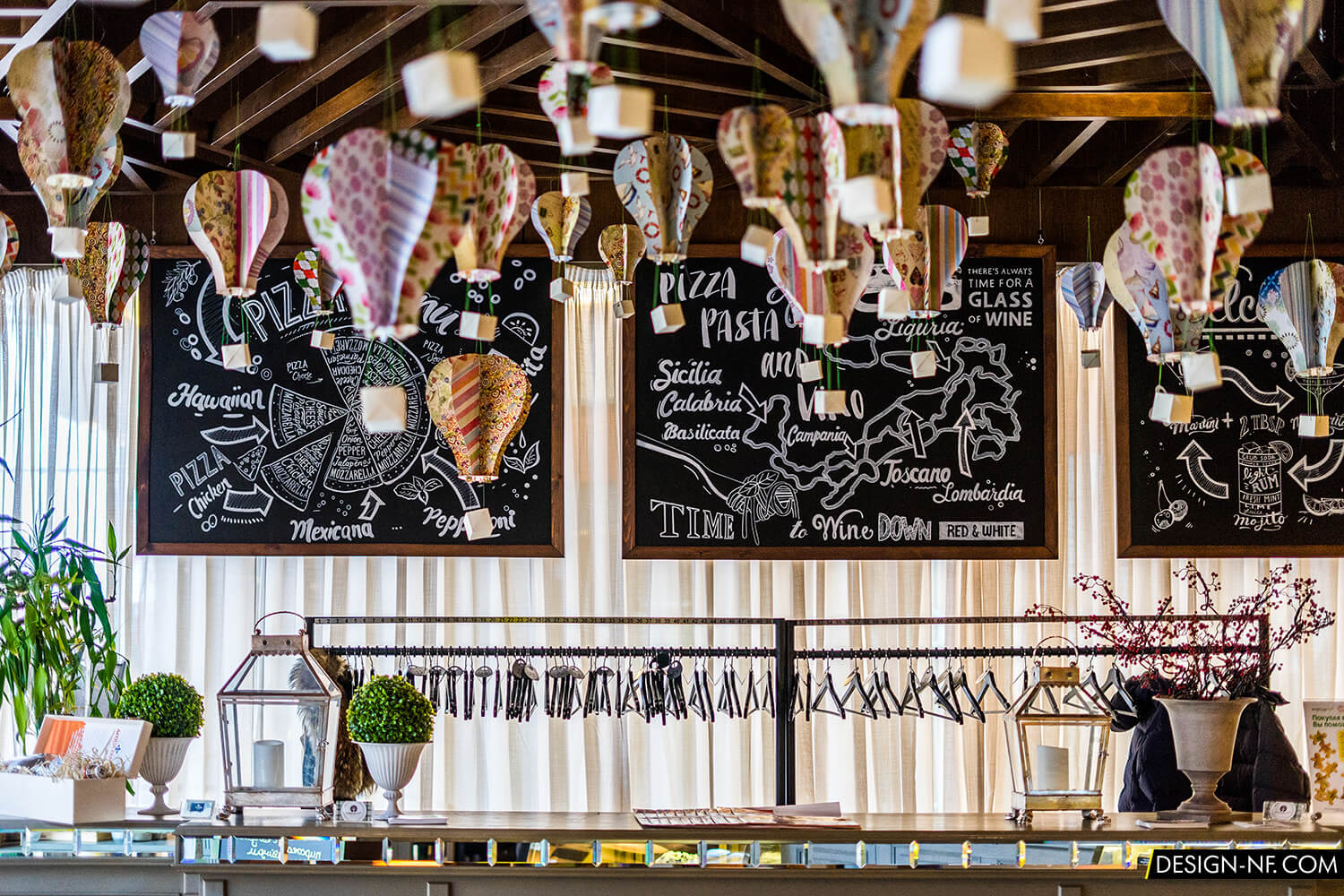 Роспись меловых досок в ресторане