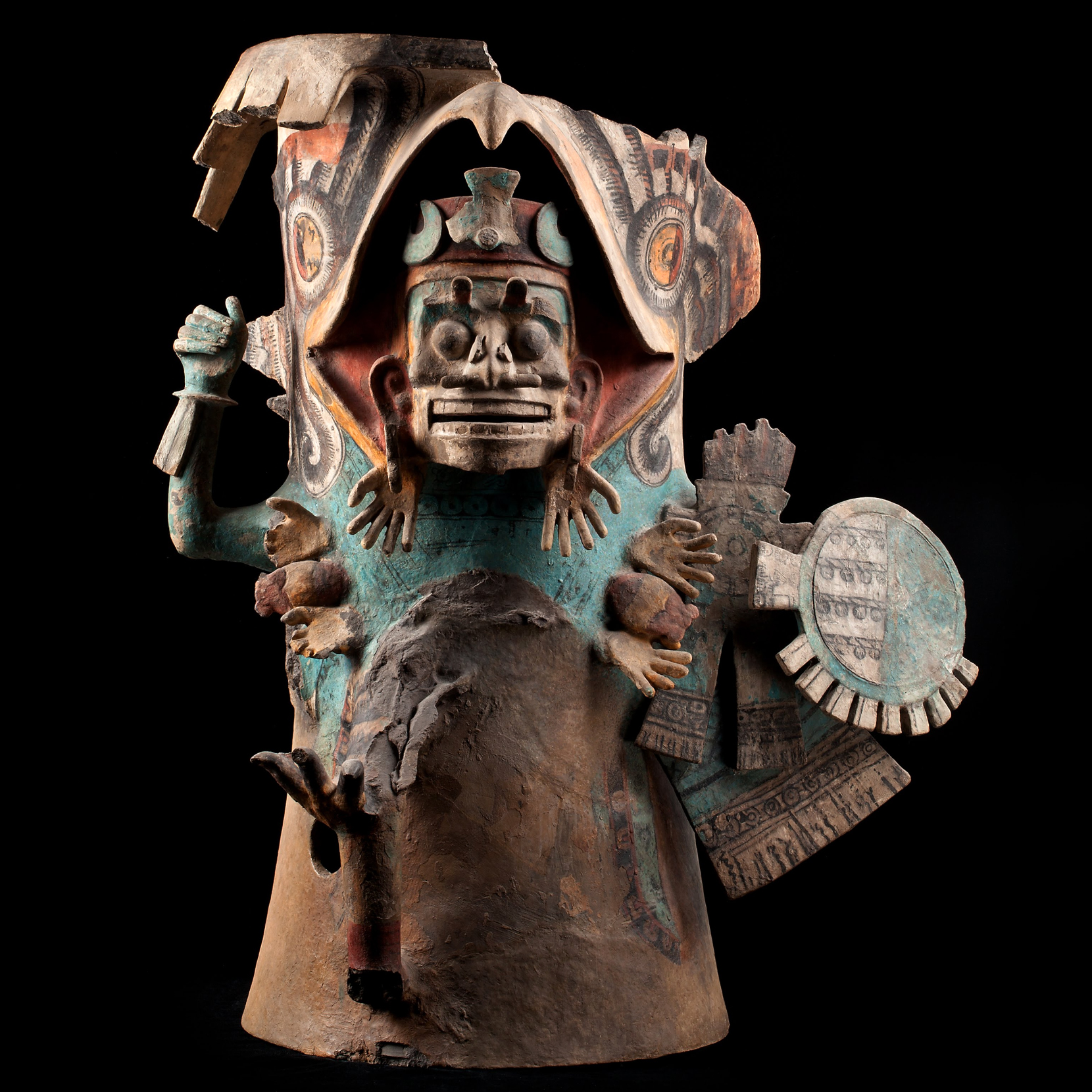Изображение мертвого воина. Ацтеки, 1250-1500 гг. н.э. Коллекция Museo Nacional de Antropologia.