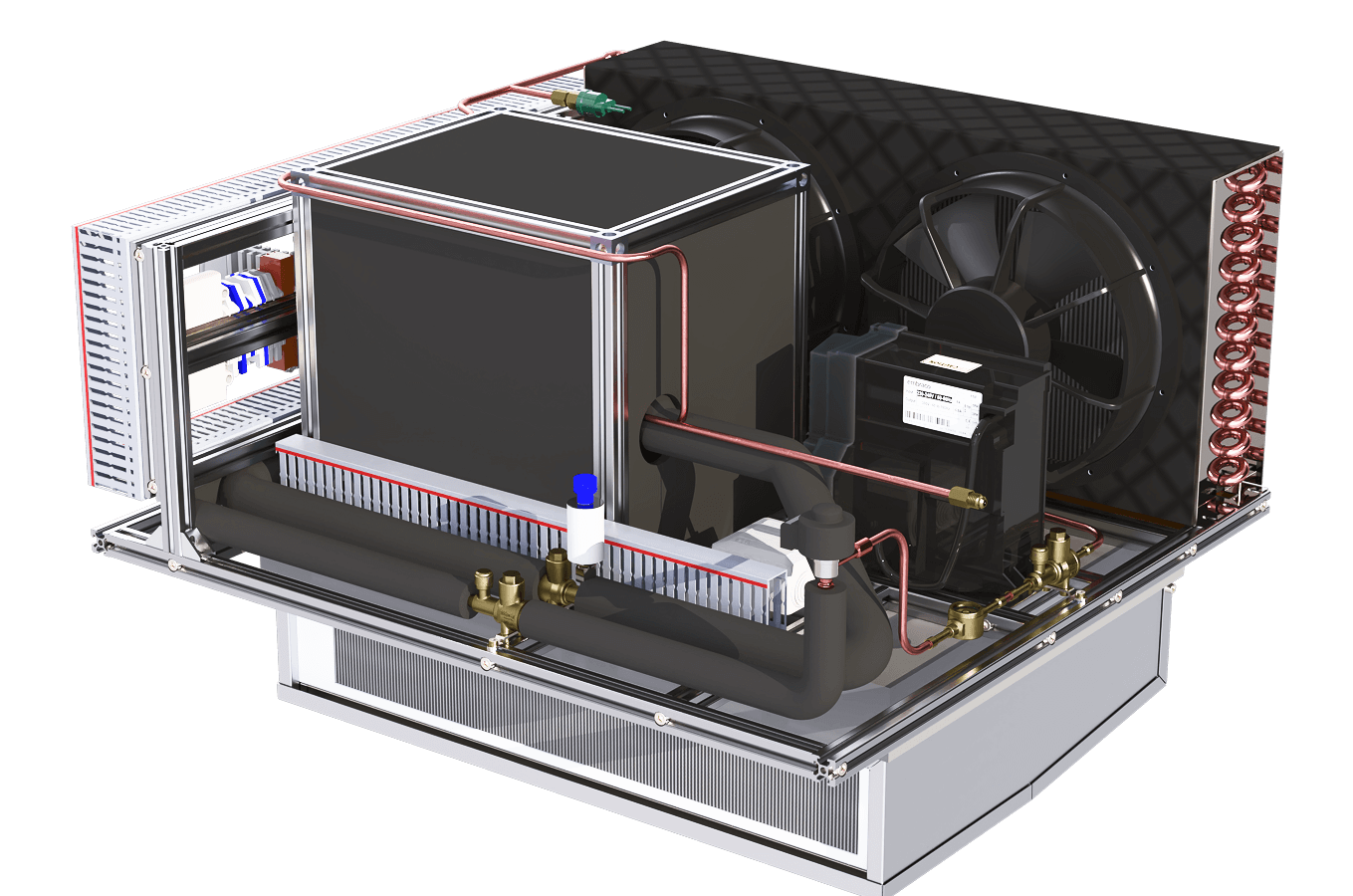 Климатическое оборудование для продуктового холодильного шкафа