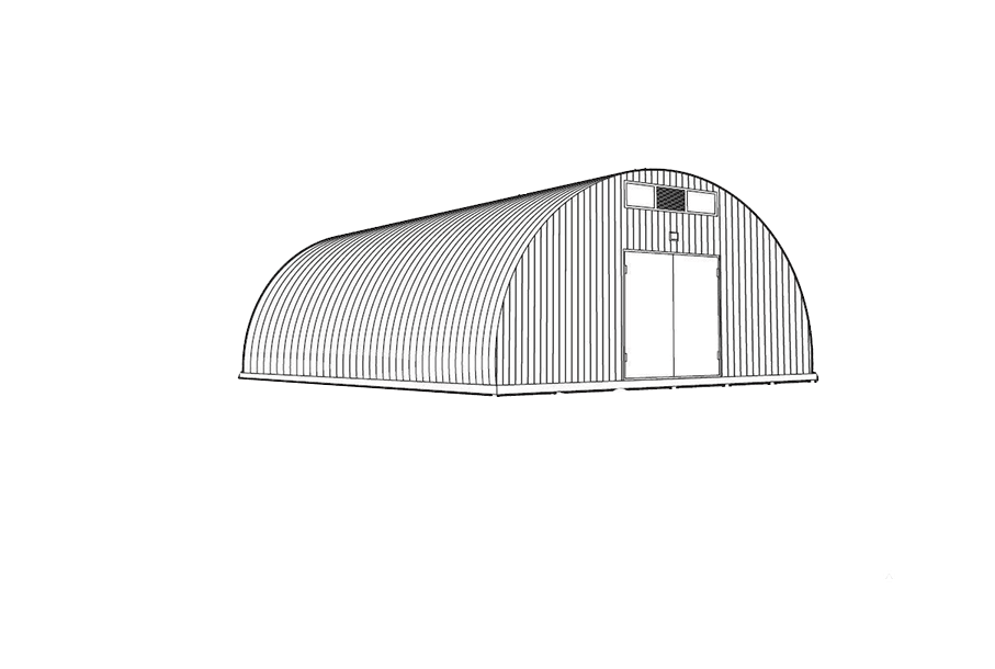 Проект типовой ангар арочный