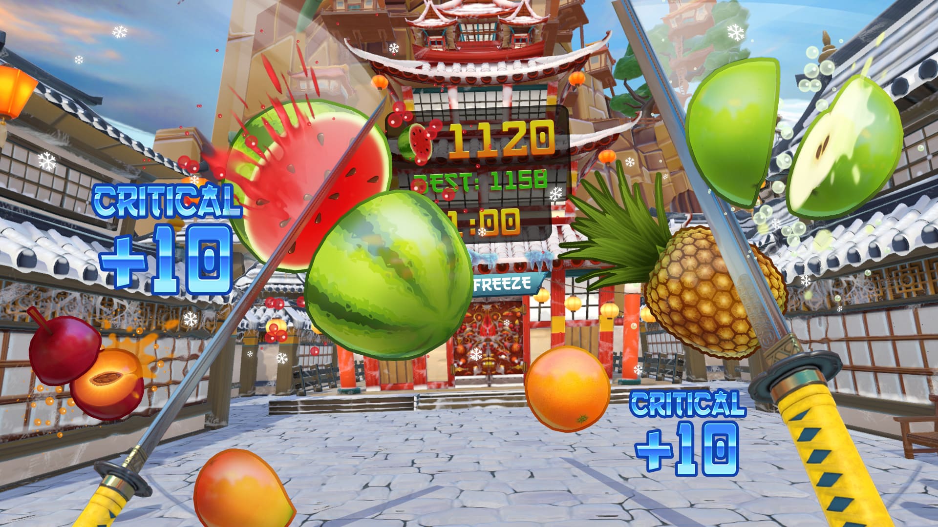 Fruit Ninja VR - работаем катаной в виаре | OMG VR