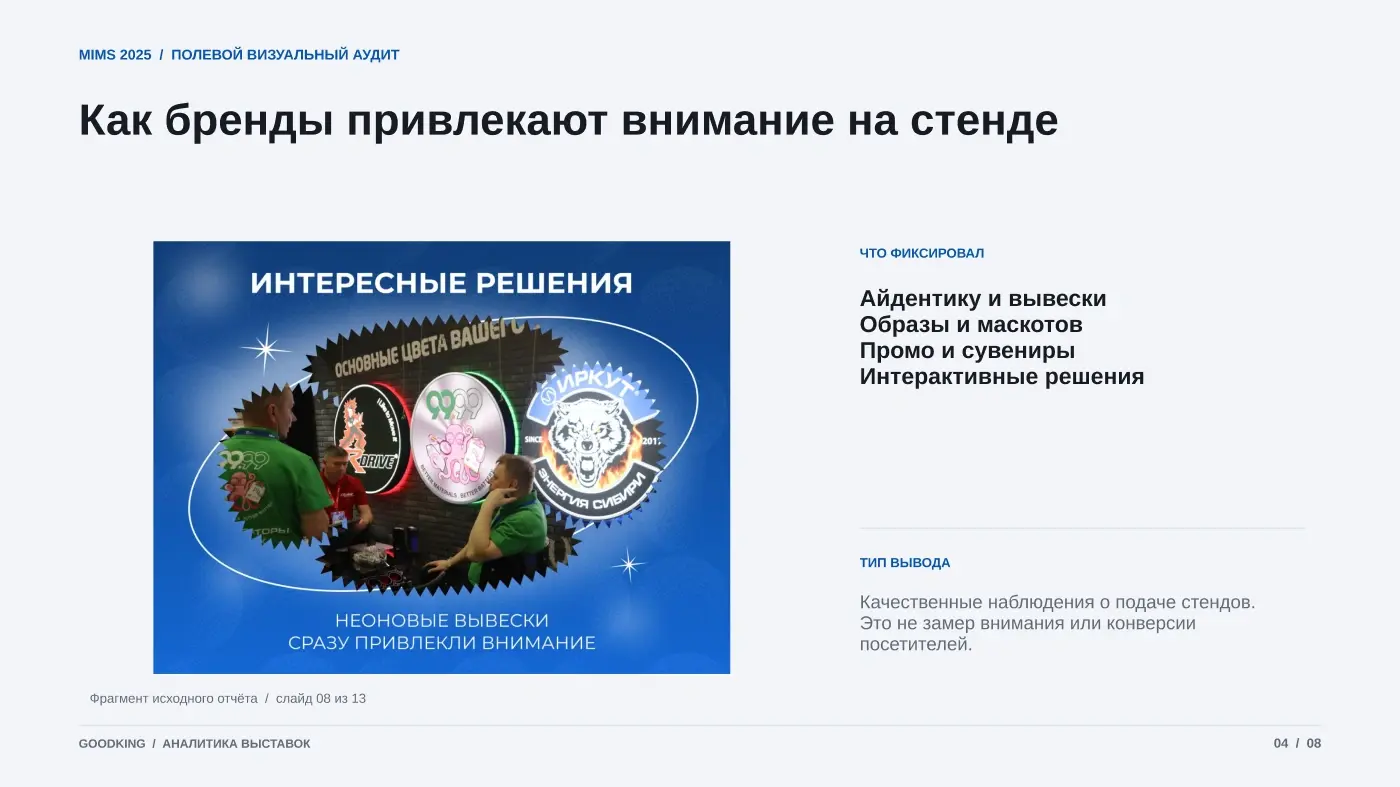 MIMS 2025: визуальный аудит стендов и наблюдения за тем, как бренды привлекают посетителей