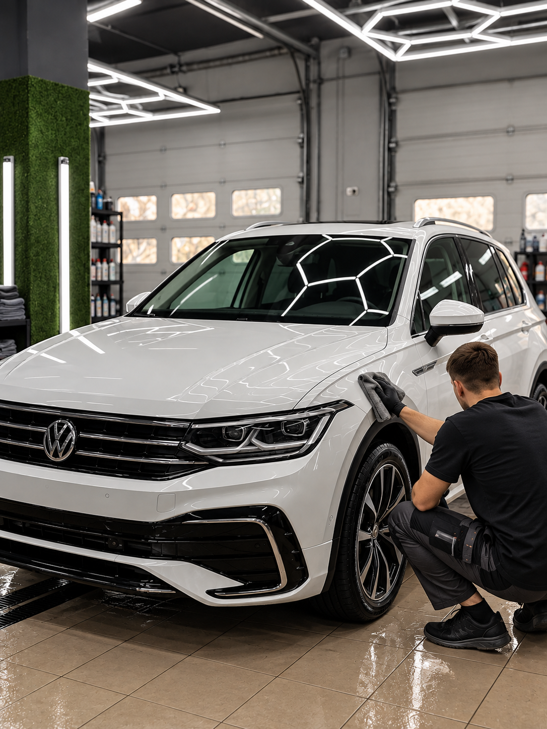 Жидкое стекло на кузове автомобиля — работа G LAB, Пушкино