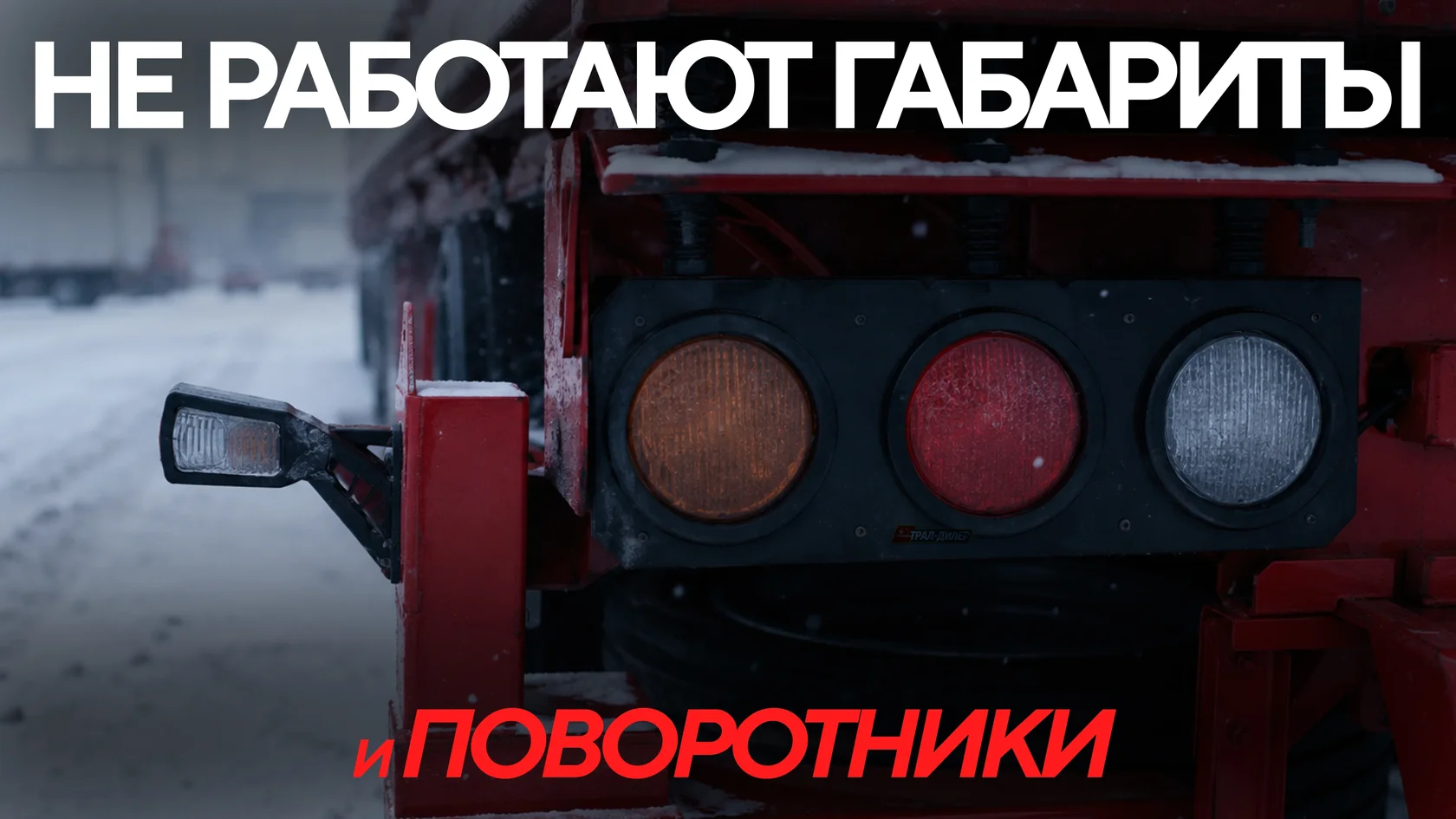 Не работают габариты и поворотники на полуприцепе