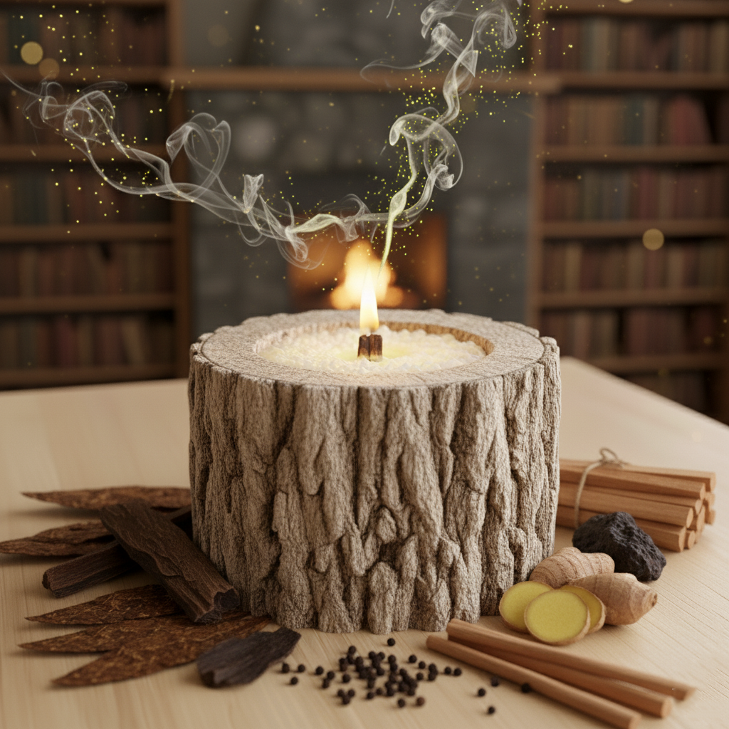 Свеча с ароматом тикового дерева и табака
