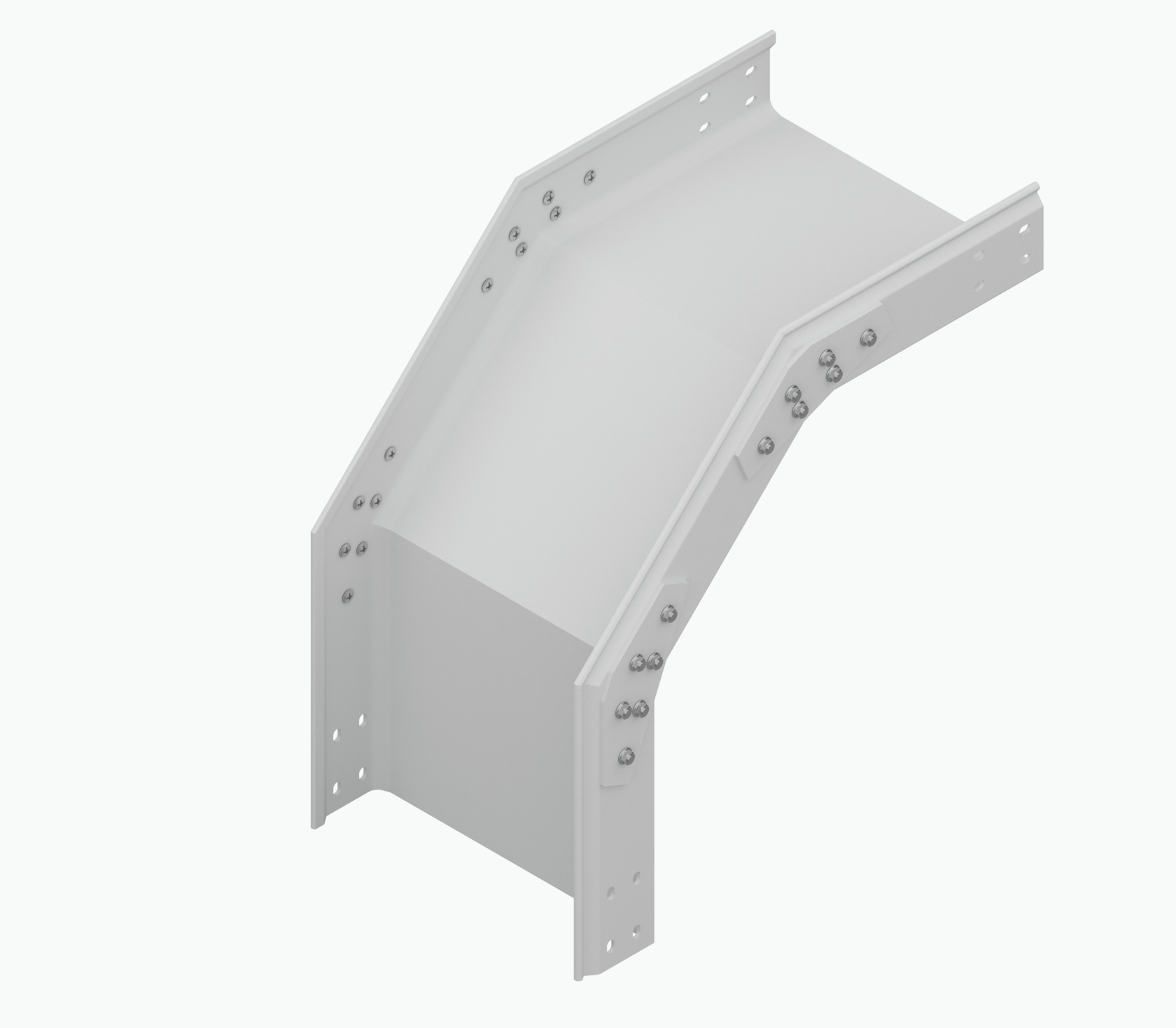 Подъём 45° наружный сплошного лотка СК45