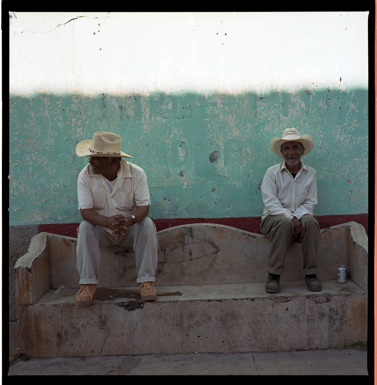 Two Mexicans. Pátzcuaro. Mexico.2007. Color Negative 6×6.