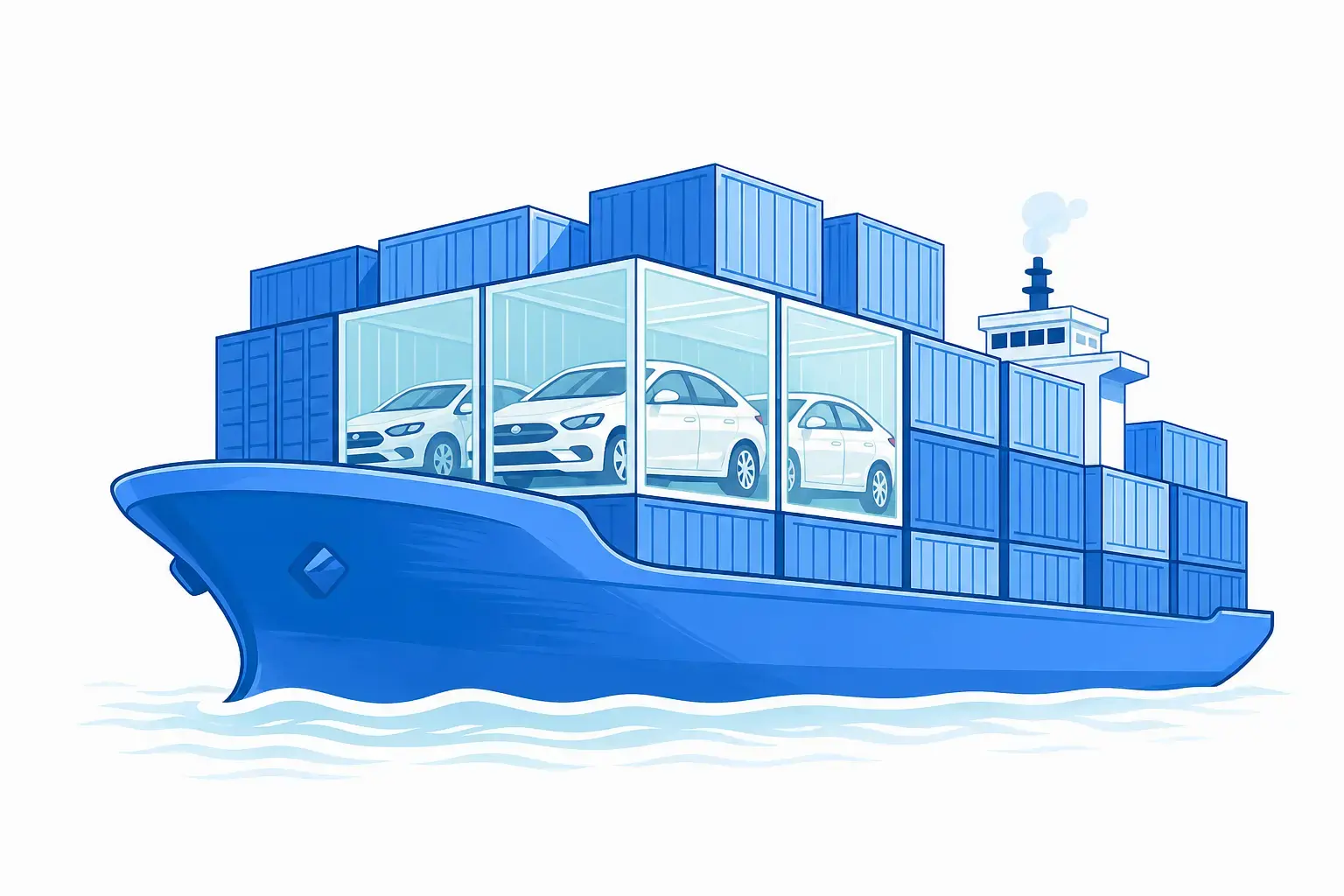 Car shipping vessel from Japan