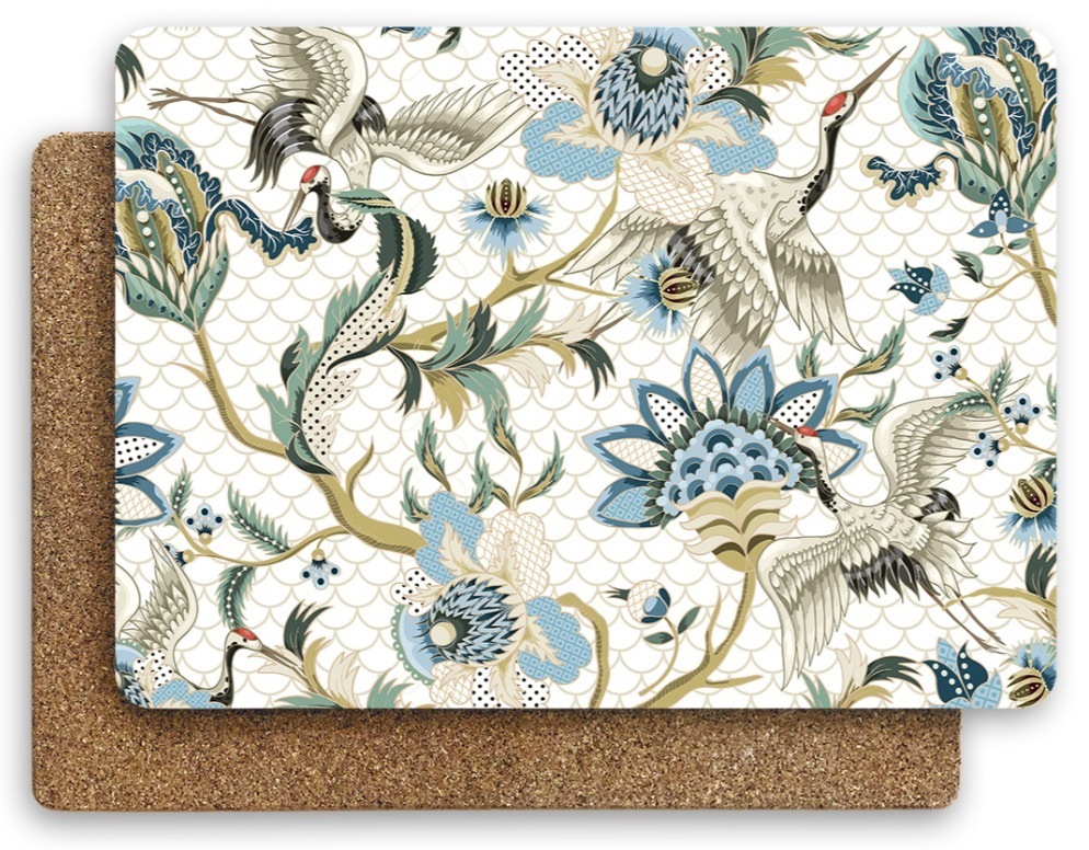 Салфетки сервировочные "Журавли" прямоугольные