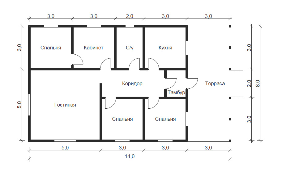 Проект дома 12 14