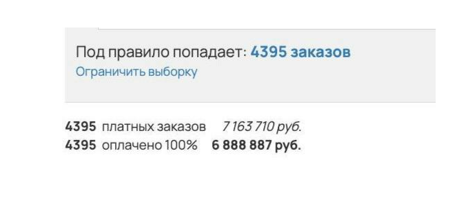 Скриншот результатов GetCourse