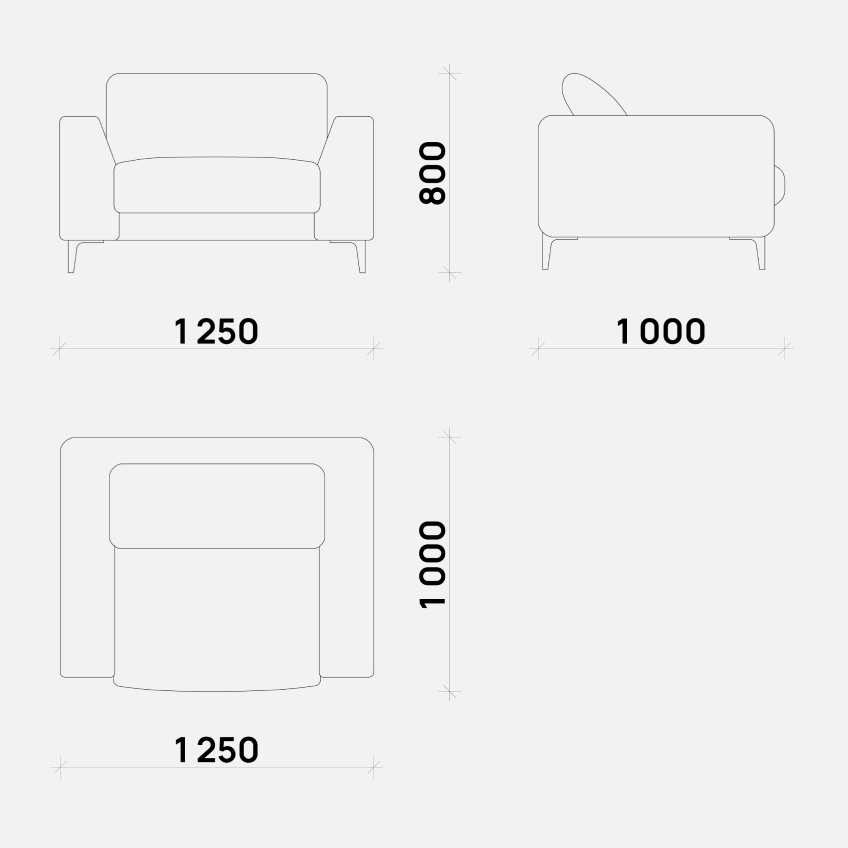 Современное кресло Glow от бренда Simple Form: минималистичный дизайн, размеры 1250x800x1000 мм, идеально для уютного интерьера