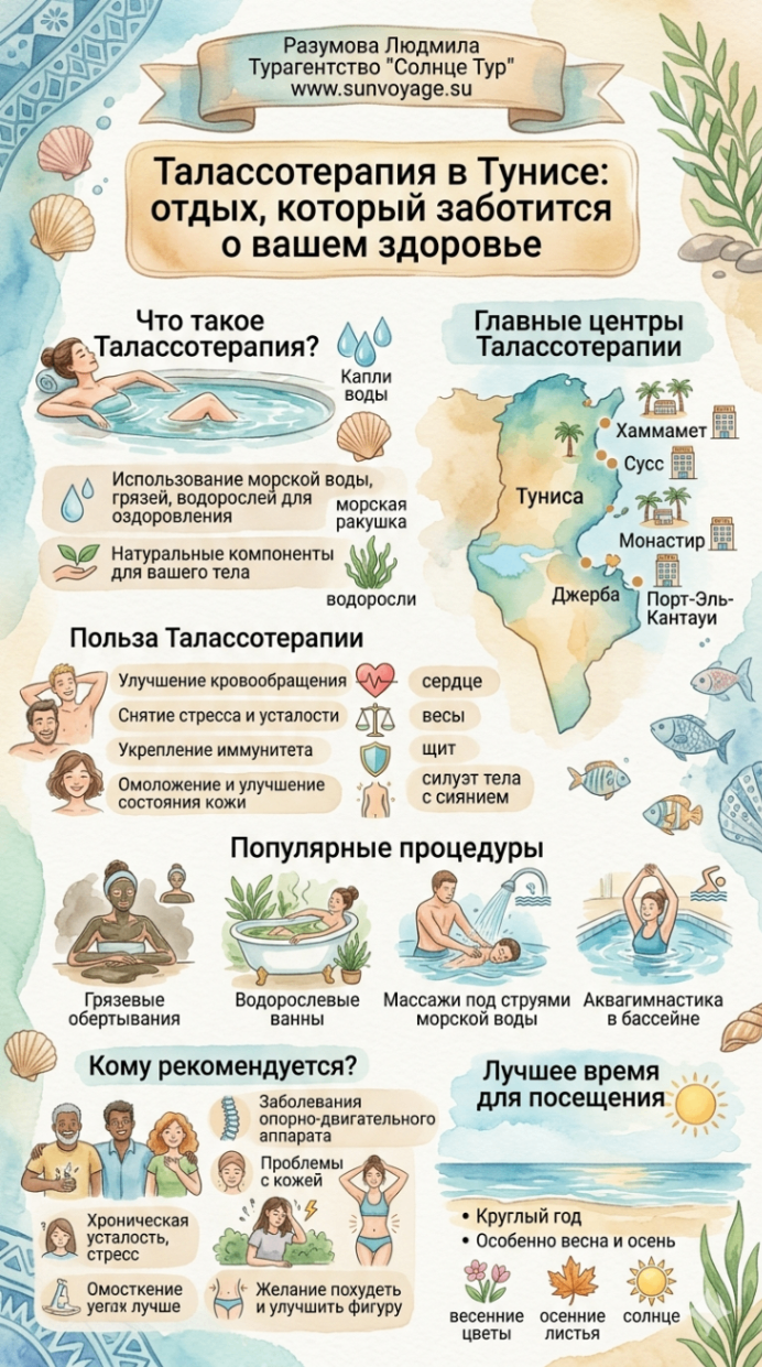 талассотерапия в Тунисе
